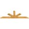 Ekena Millwork Saratoga Rough Sawn Timber Gable Bracket, Western Red Cedar, 84"W x 31"H x 2"D x 6"F, 9/12 Pitch GBW084X31X0206SAR00RWR - alternate 5